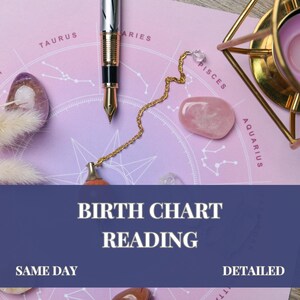 Birth Chart Reading - Astrological Chart - Detailed Astrology Insights - Natal Chart Reading - Same Day Analysis - In-Depth Astrology