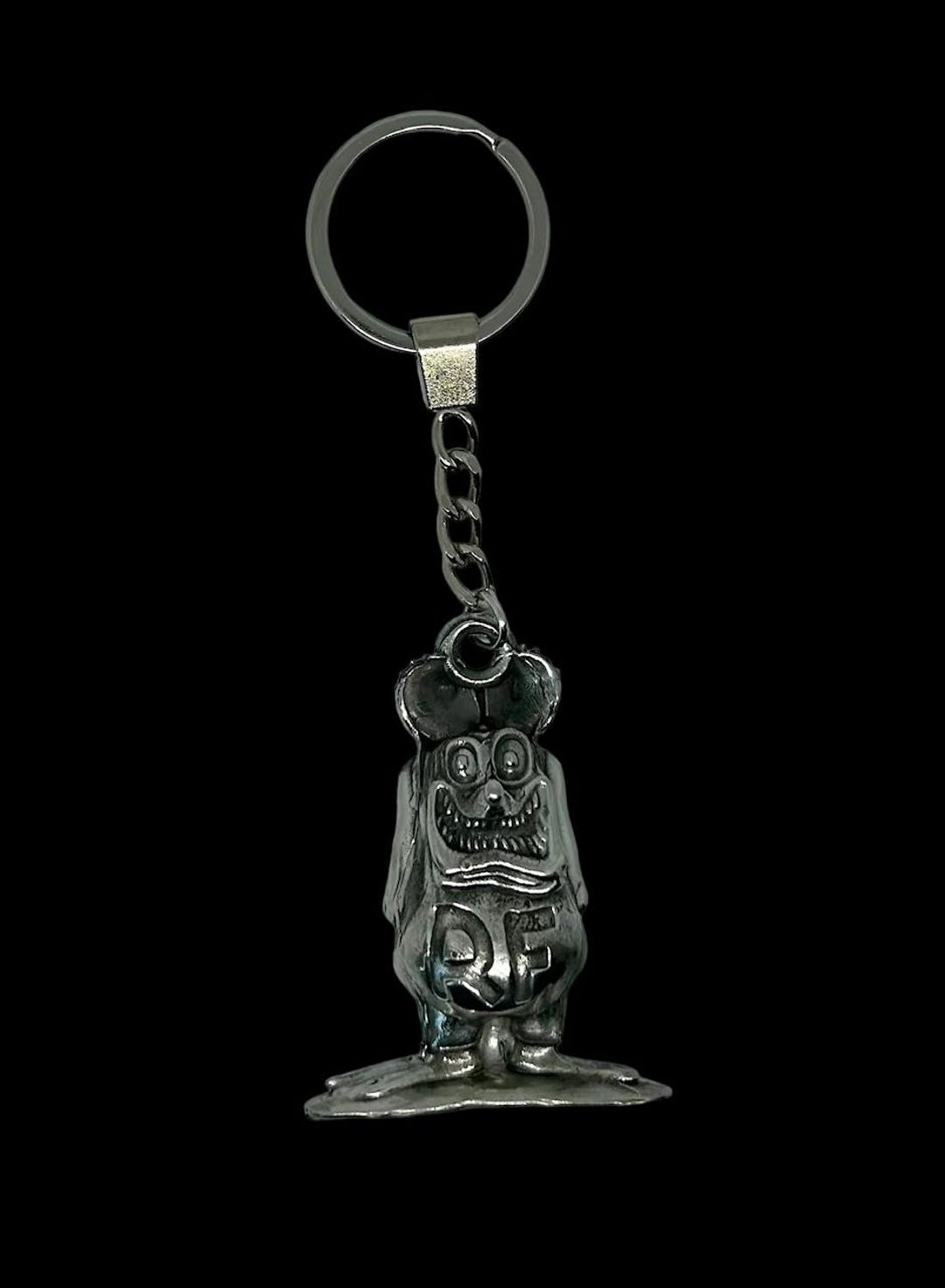 Ed Roth's Rat Fink Solid Pewter Key Chain - Etsy