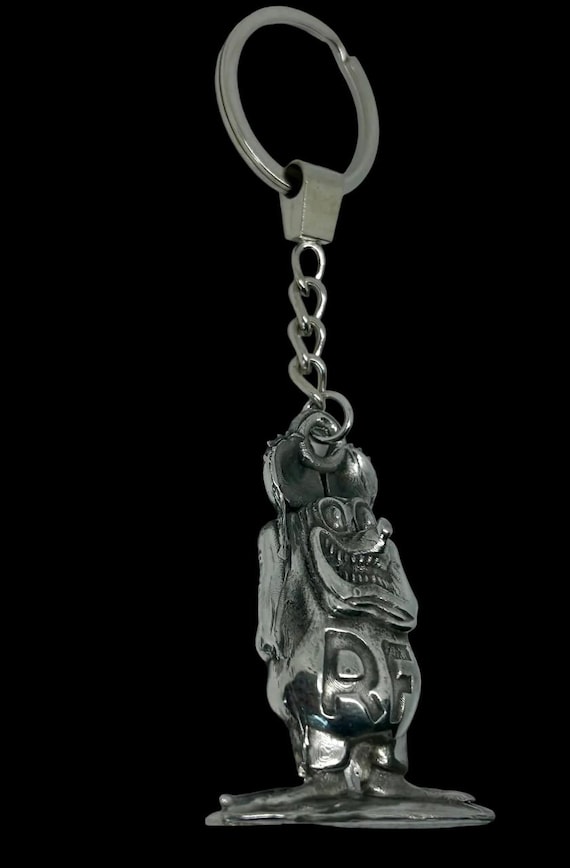 Ed Roth's Rat Fink Solid Pewter Key Chain - Etsy