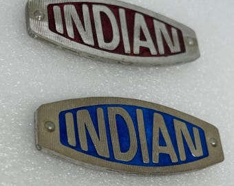 Long Indian Motorcycle Badge