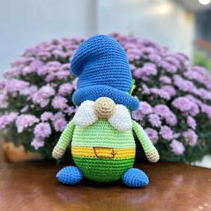 Spring Gnome Crochet Pattern | Amigurumi Toy Tutorial (PDF Download)