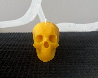 Skull Beeswax Candle