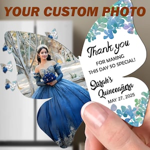 Quinceañera Magnets Favor Photo Magnet/Custom Photo Magnet Favor/Personalized Magnet for Quinceañera Party Favors/Sweet 16 Gifts/Mis Quince