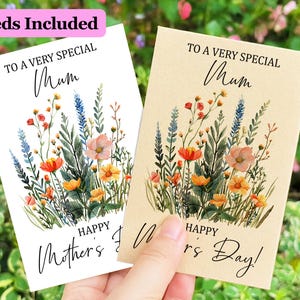 Bulk Mother's Day Seed Favors for Nanny, Grandma, Mom/Happy Mother’s Day Seed Packets/Mom Celebration Church Gift/Special MOTHER'S DAY FAVOR