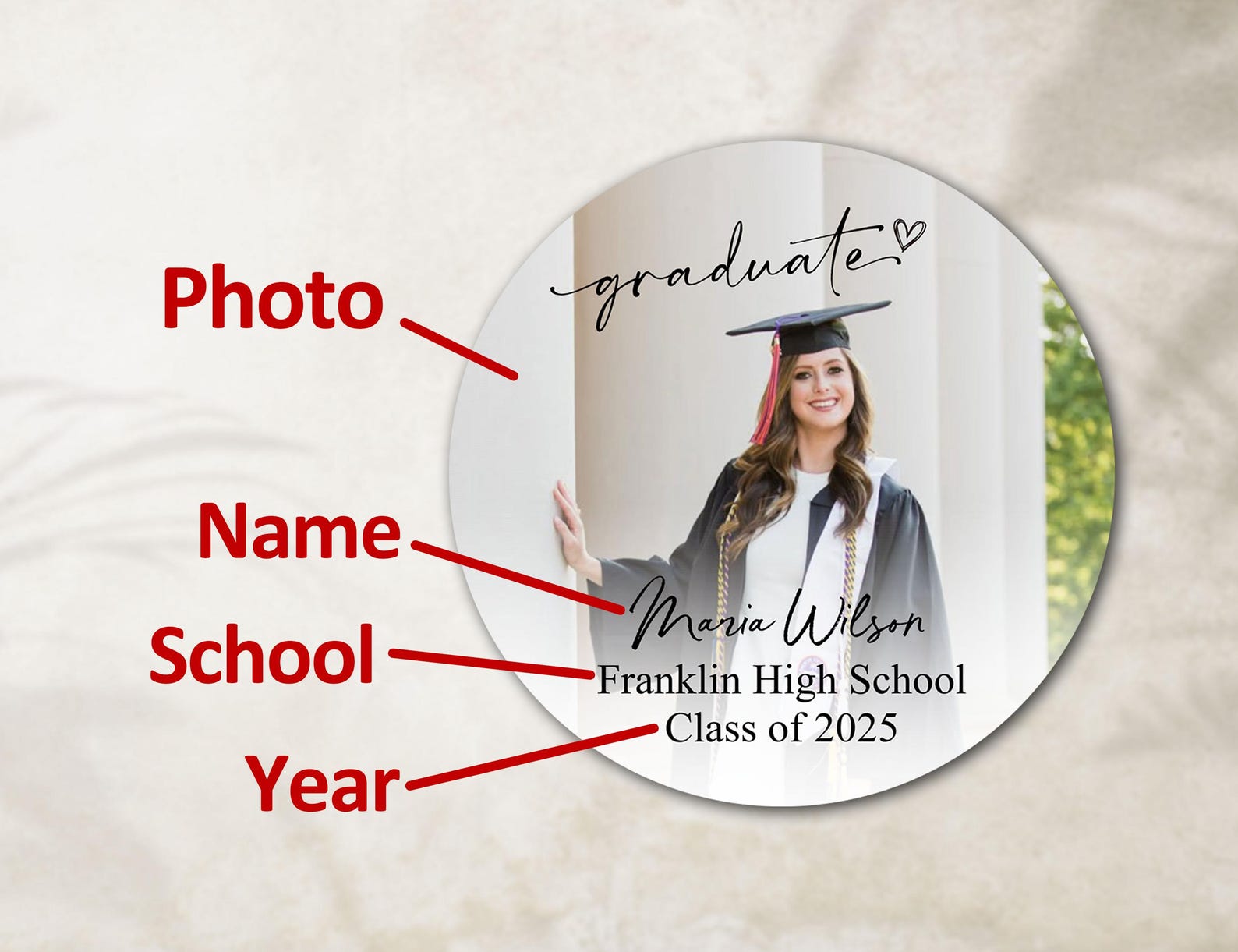 Graduation Party Magnet Favors/save the Date Photo Fridge Magnets/class ...