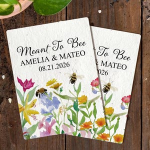 Let Love Grow Custom Seed Paper, Wedding Favors for Guests in Bulk, Plantable Wildflower Seed Paper, Custom Party Favors, Wedding Souvenirs