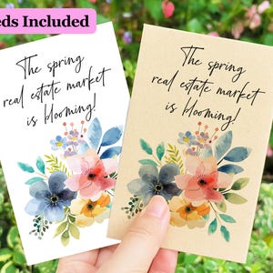 Custom Real Estate Agent Gift Seed Packets/Eco-friendly Real Estate Seed Packets/Referral Favor/Open House Gifts/Realtor Closing Gift
