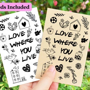 Custom Business Referral Seed Packet, Real Estate Agent Business Cards for Open House, Marketing Gifts, Realtor Giveaway Seed Favors in Bulk