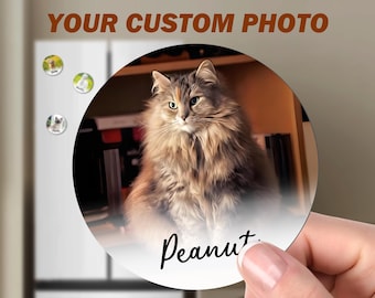 Pet Magnet/Personalized Gift/Bulk Custom Pet Photo Magnet/Animal Fridge Magnets/Pet Memorial Gift/Personalized Photo Magnets for Pet Lovers