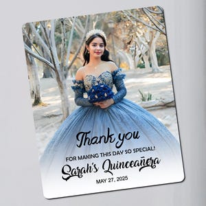 Personalized Quinceañera Photo Magnets Bulk Quinceañera Party Favors Sweet 16 Gifts Mis Quince Anos Favors Birthday Gifts Sweet 15 Favors