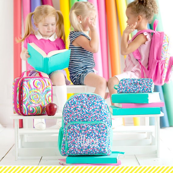 Preschool Backpack and Lunchbox Set MONOGRAM INCLUDED Etsy