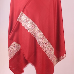 Red Embroidery Border