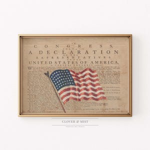 Vintage US Flag Art Print: Patriotic Wall Decor 84