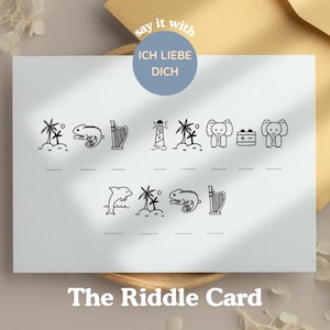 Muttertagskarte zum Ausdrucken | Carte imprimable pour maman | Sofort-Télécharger | Geschenk Muttertag de dernière minute | Ich Liebe Dich