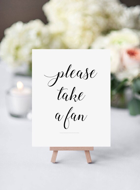 elegant wedding fans