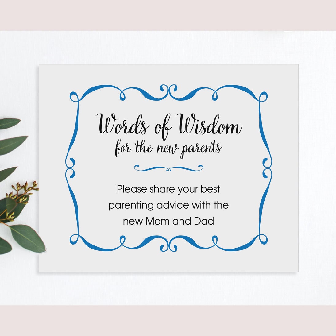 Words Of Wisdom For New Moms Words Of Wisdom For New Parents Sign Baby Shower Parenting | Etsy India