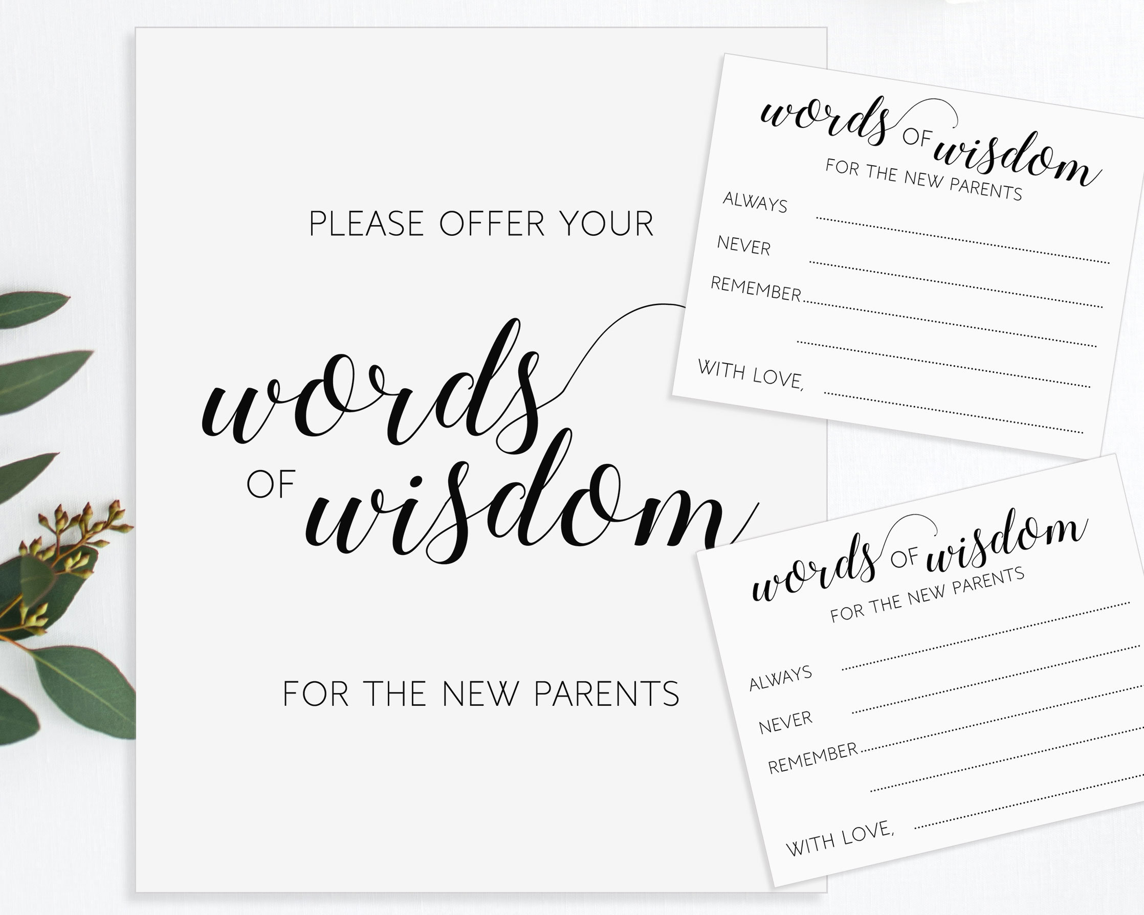 printable-baby-shower-advice-cards-and-sign-words-of-wisdom-etsy