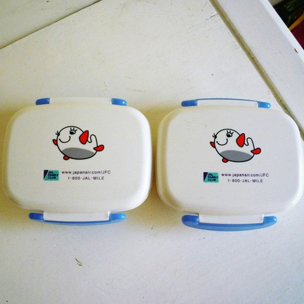 2 Vintage Japanese Bento Boxes from Japan Air