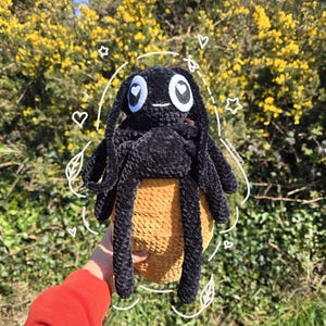 Lindo patrón de ganchillo de cucaracha en PDF Amigurumi Madagascar Cucaracha siseante de ganchillo Idea de regalo DIY Juguete de peluche de cucaracha hecho a mano para cumpleaños
