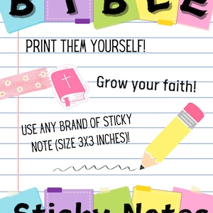 DIY Bible Sticky notes