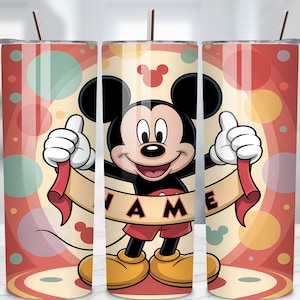 Custom Mickey Tumbler Wrap Template, 20 oz Skinny Tumbler Wrap, 20oz Tumbler Png Sublimation Design, Digital Instant Download Designs