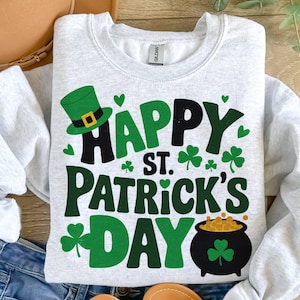 Happy St. Patrick&#39;s Day SVG, St. Patrick&#39;s Day SVG, St Patrick&#39;s Day Quotes, Irish SVG, Clover svg, Shamrock svg, Cut File Cricut,Silhouette