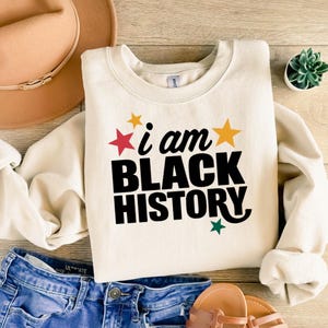 I Am Black History PNG | African American SVG | Black History Month PNG | Black Culture | Black Excellence