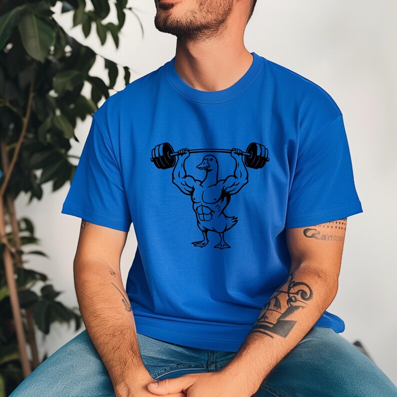 Buff Goose Weightlifting T-shirt, Retro Bodybuilding Graphic Tee - Etsy