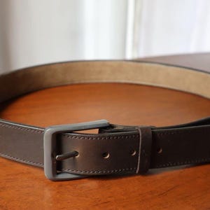 Handmade Brown Leather Belt