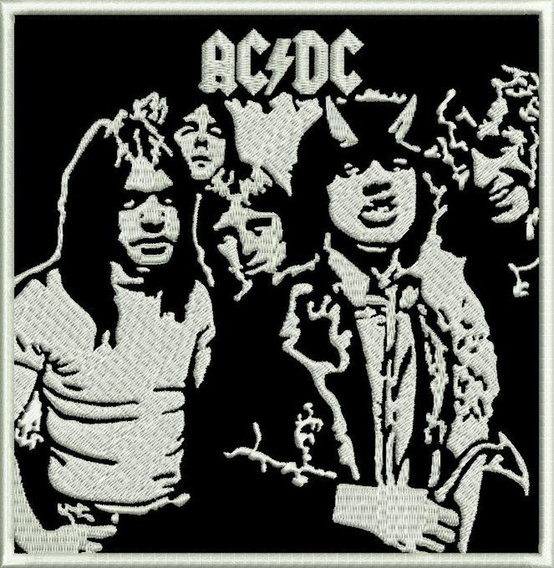 ACDC Rock Band Music Embroidery Design - Etsy