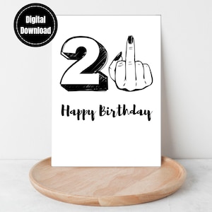 Lustige 21. Geburtstagskarte druckbar, 21. Geburtstagskarte, alles Gute zum Geburtstagkarte, digitaler Download Geburtstagskarte, einundzwanzig, legaler Geburtstag