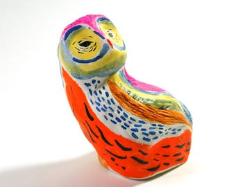 Hand Sculpted Owl Sculpture