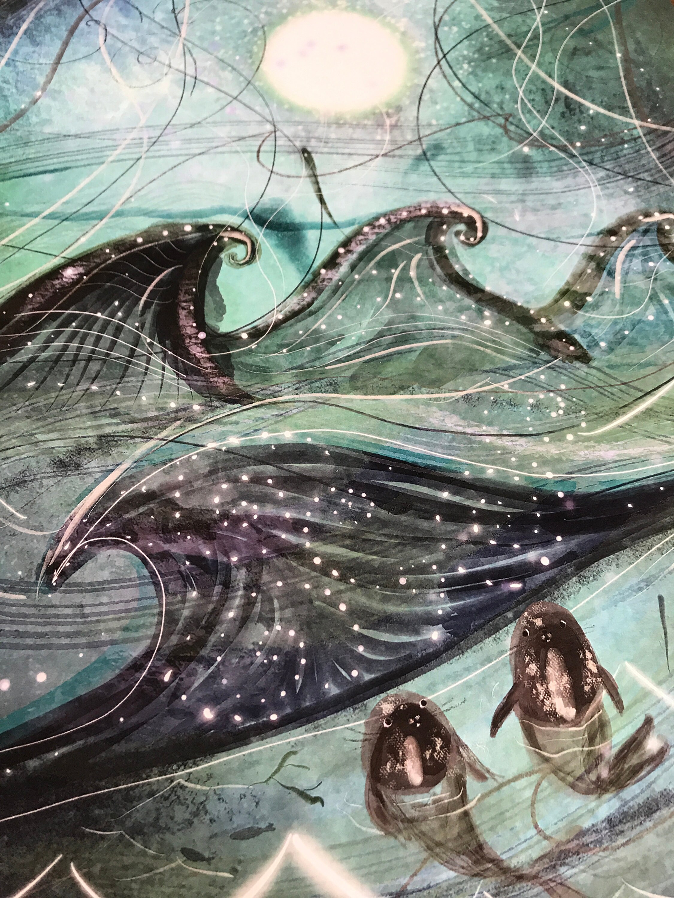 Selkie Art Print Selkie Seal Moon Magic Celtic Sea Etsy UK