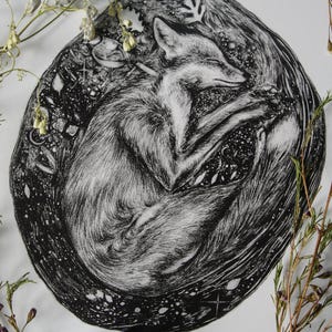 Fox-kunstdruk Dreaming In The Earth A4-formaat