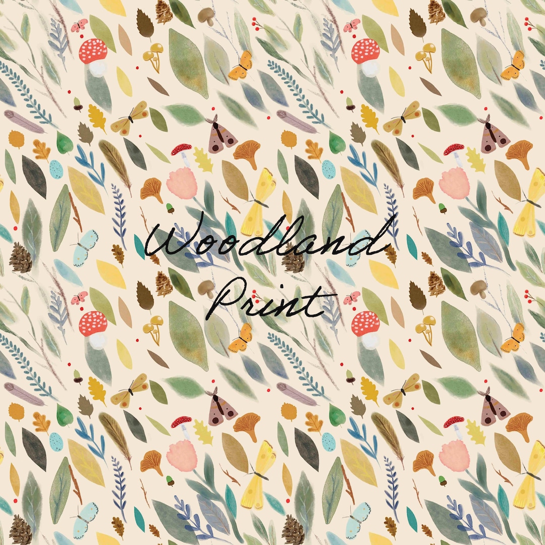 Woodmark Pattern Woodland Pattern Seamless Pattern Repeating File - Etsy