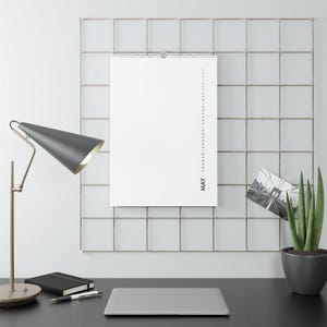 Minimalist Wall Calendar 2025, Yearly Planner, Modern Home Decor, Wall Art, New Year Gift, Office Organization