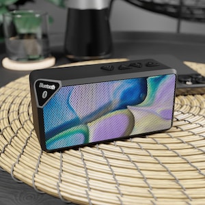 Portable Bluetooth Speaker with Artistic Design, Wireless Speaker for Music Lovers, Colorful Sound System, Gift for Party & Travel