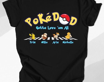 Personalized Dad Shirt, Father’s Day Shirt, Cartoon Inspired Dad Tee, Grandpa Gift, Best Dad Ever Shirt, Gamer Dad Tee, Funny Dad Gift
