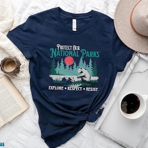 Protect Our National Parks Shirt, Resist Anti Trump Tee, Bear National Parks Support Tee, Subtle Anti Trump Shirt, Democrats Shirt