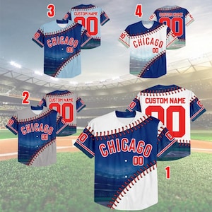 Customized Chicago Baseball Team Jersey, Chicago Baseball Team Custom Jersey, Est. 1870, Baseball Fans Gift 25625DN26