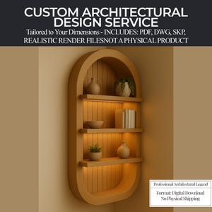 DIY Arched Corner Shelf Plans | Woodworking Blueprints for Curved Floating Shelf (PDF, Cutlist) | Digital Build Project