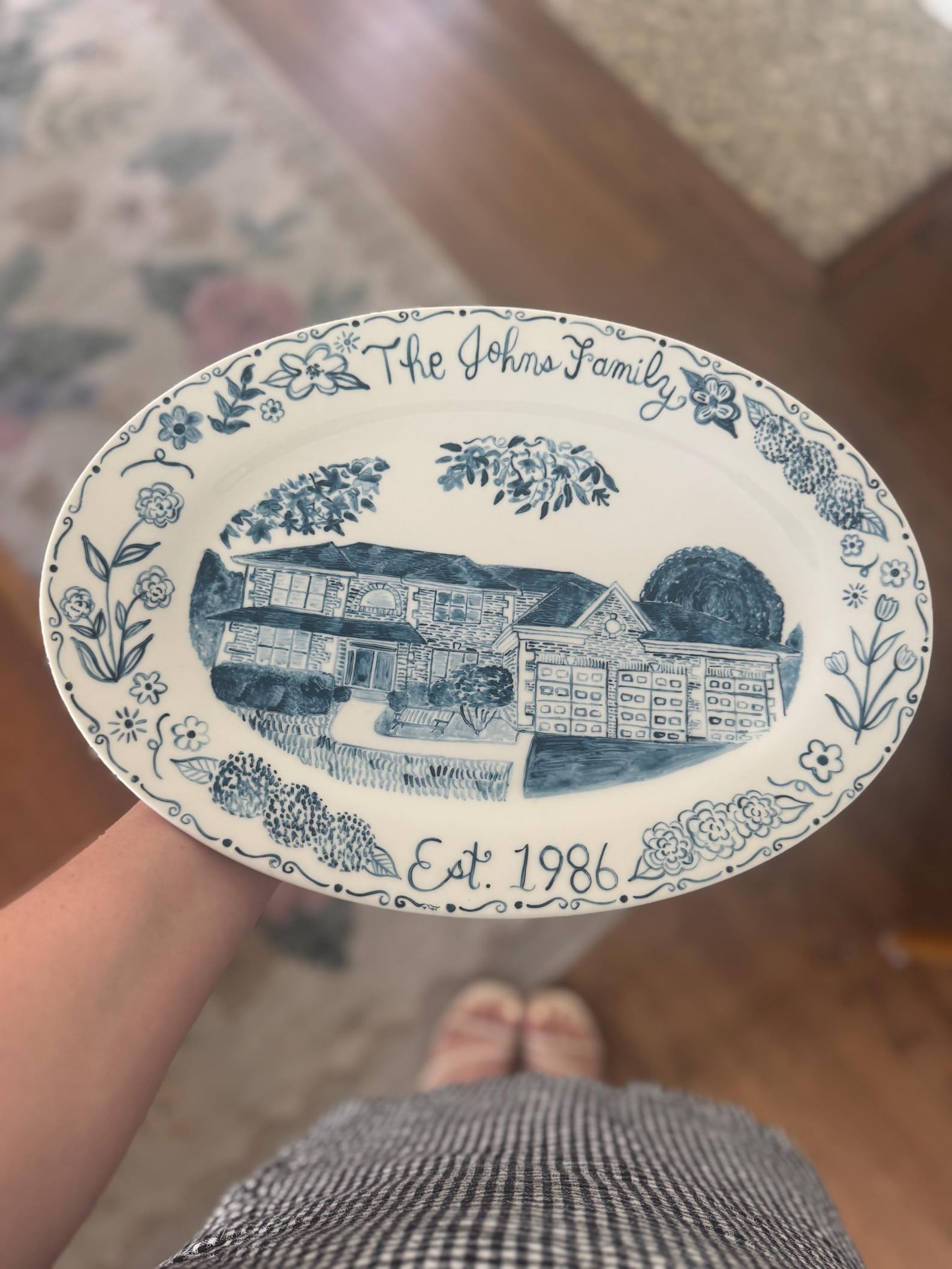 The Mykuts custom dinner plate