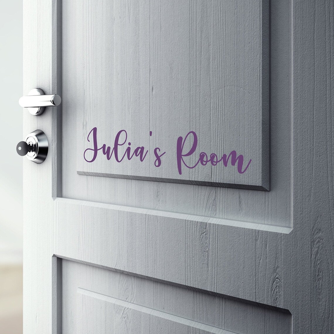 Bedroom Door Decal Custom Name Sign Vinyl Decal Name's Etsy