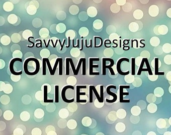 Small Business Commercial License to use SavvyJuju Digital Designs on Physical Products for Sale