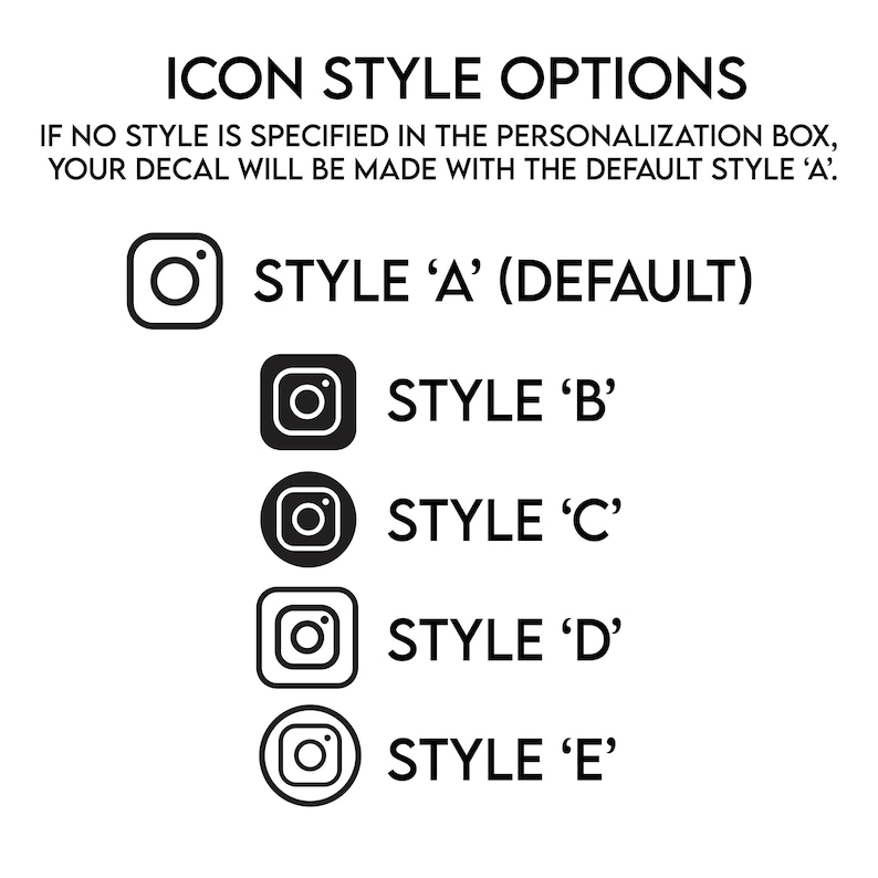 Instragram Custom Sticker Custom Instagram Decal, Social Media Car Decal, Vinyl Window Decal ...