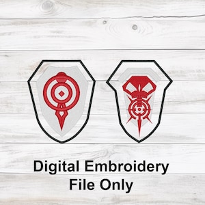 Vi Shoulder Patch Embroidery File