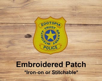 Animal Police Badge Patch