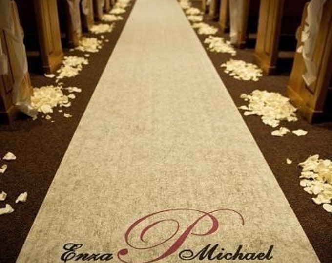 Custom Wedding Aisle Runner Ivory Etsy
