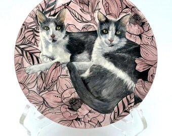 Custom Painted Ceramic Pet Portrait Box