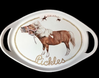 Custom Painted Ceramic Pet Portrait Tray